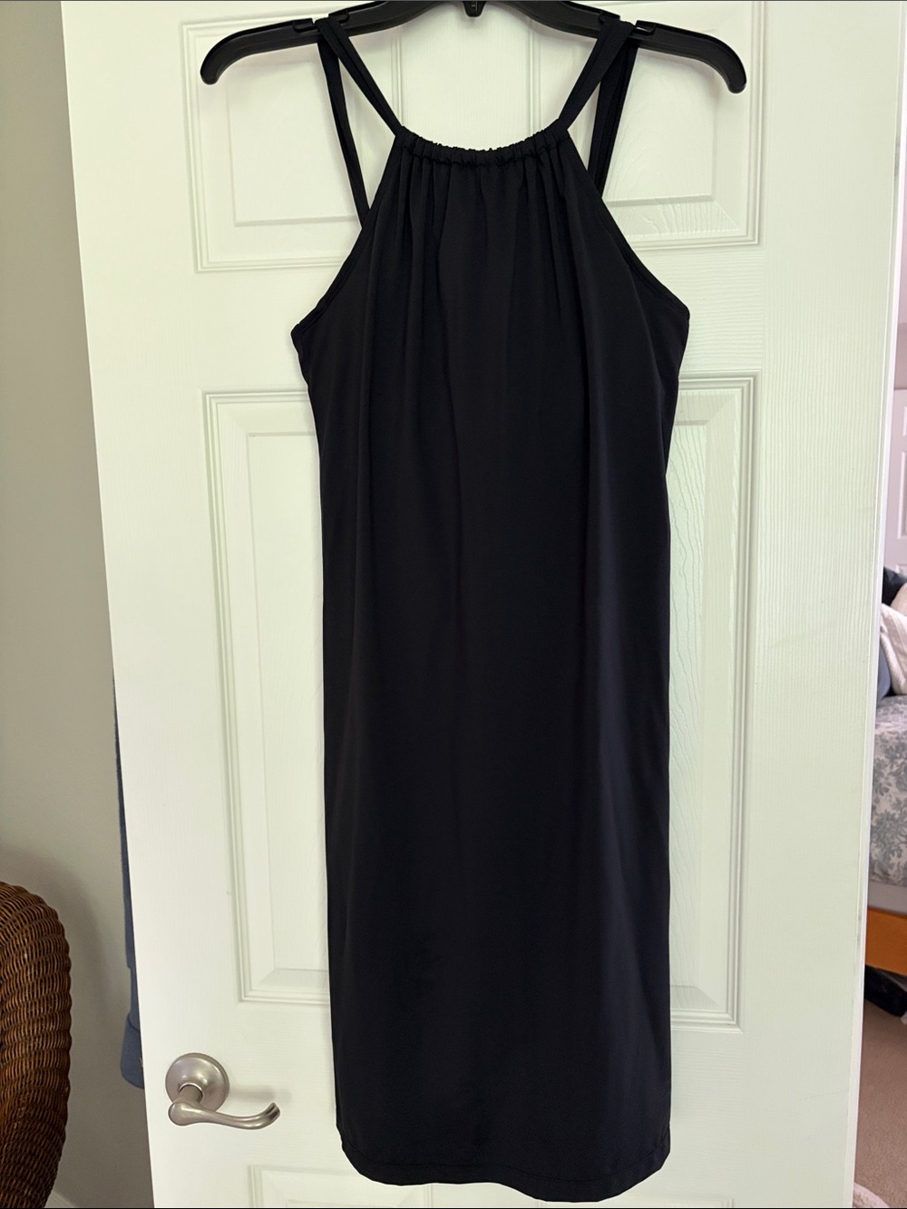 Athleta Black Halter Midi Dress
